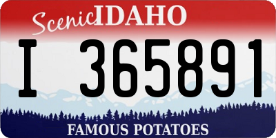 ID license plate I365891