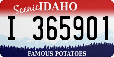 ID license plate I365901
