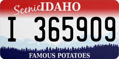 ID license plate I365909