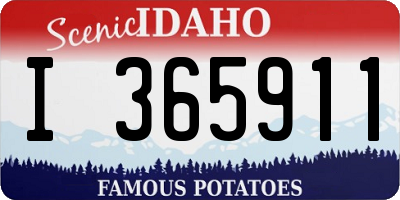 ID license plate I365911