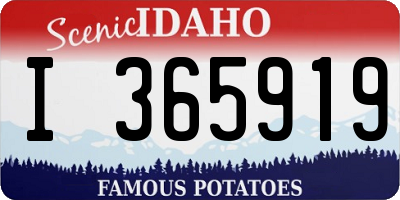 ID license plate I365919