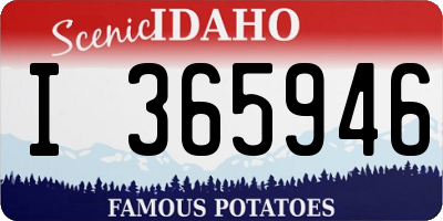 ID license plate I365946