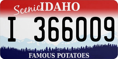 ID license plate I366009