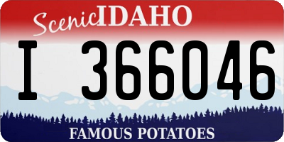 ID license plate I366046