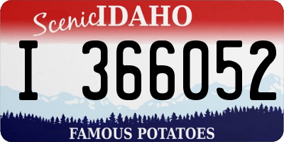ID license plate I366052