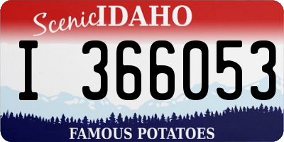 ID license plate I366053