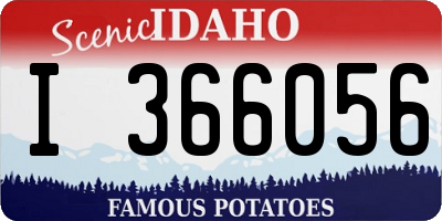 ID license plate I366056