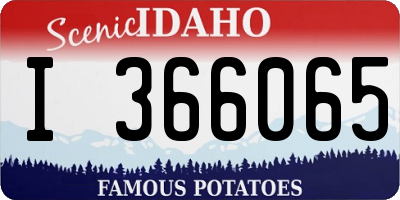 ID license plate I366065
