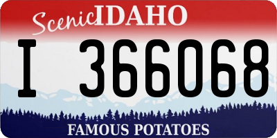 ID license plate I366068