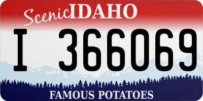 ID license plate I366069