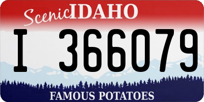 ID license plate I366079
