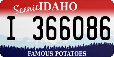 ID license plate I366086
