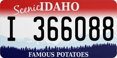 ID license plate I366088