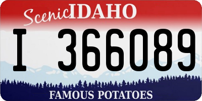 ID license plate I366089
