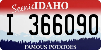 ID license plate I366090