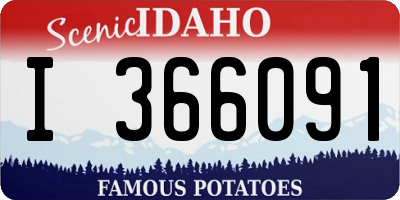 ID license plate I366091