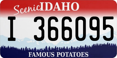 ID license plate I366095