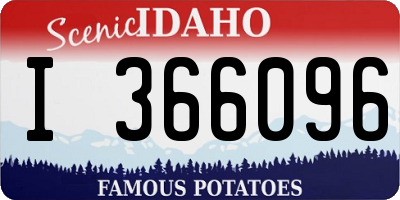 ID license plate I366096