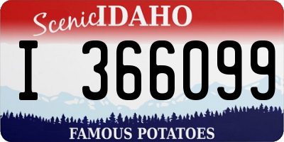 ID license plate I366099