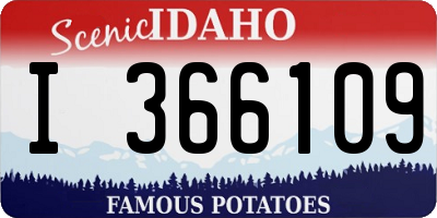 ID license plate I366109