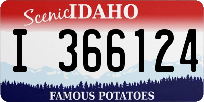 ID license plate I366124