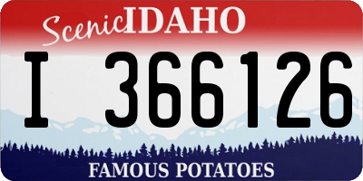 ID license plate I366126