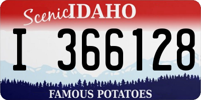 ID license plate I366128