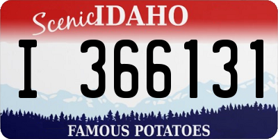 ID license plate I366131