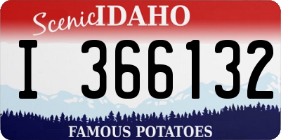 ID license plate I366132