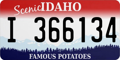 ID license plate I366134