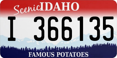 ID license plate I366135