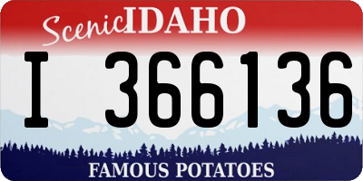 ID license plate I366136