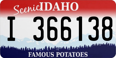 ID license plate I366138