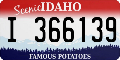 ID license plate I366139