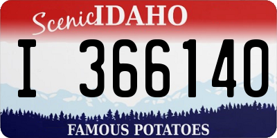 ID license plate I366140