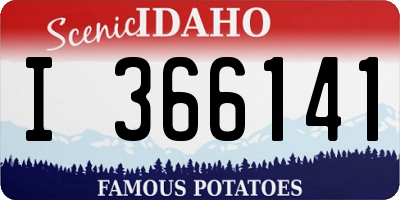 ID license plate I366141
