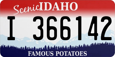 ID license plate I366142