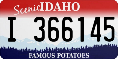 ID license plate I366145