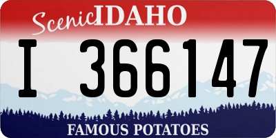 ID license plate I366147