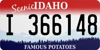 ID license plate I366148