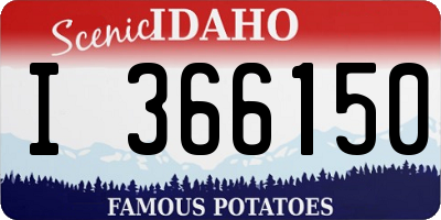ID license plate I366150