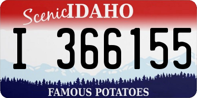 ID license plate I366155