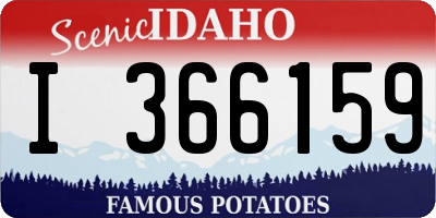 ID license plate I366159