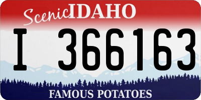 ID license plate I366163