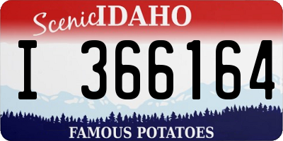 ID license plate I366164