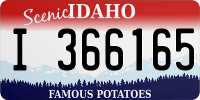 ID license plate I366165