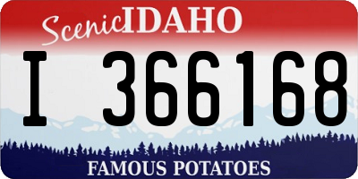 ID license plate I366168