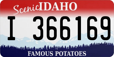 ID license plate I366169