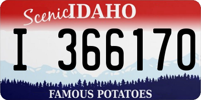 ID license plate I366170