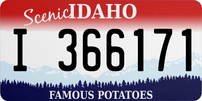 ID license plate I366171